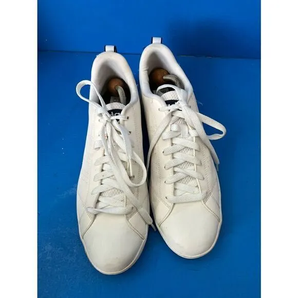 Adidas Mens Advantage Clean VS F76598 White Running Shoes Sneakers Size 11