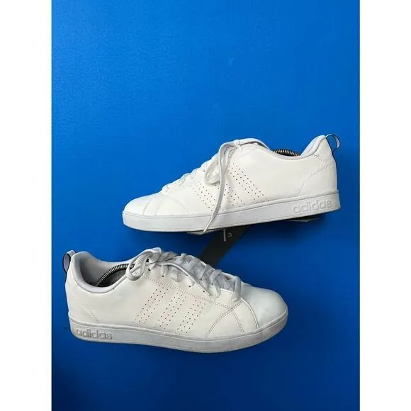 Adidas Mens Advantage Clean VS F76598 White Running Shoes Sneakers Size 11