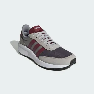 Adidas Men's Gray &amp; Red Lifestyle Running Lace Up Trainers Shoes Size 11