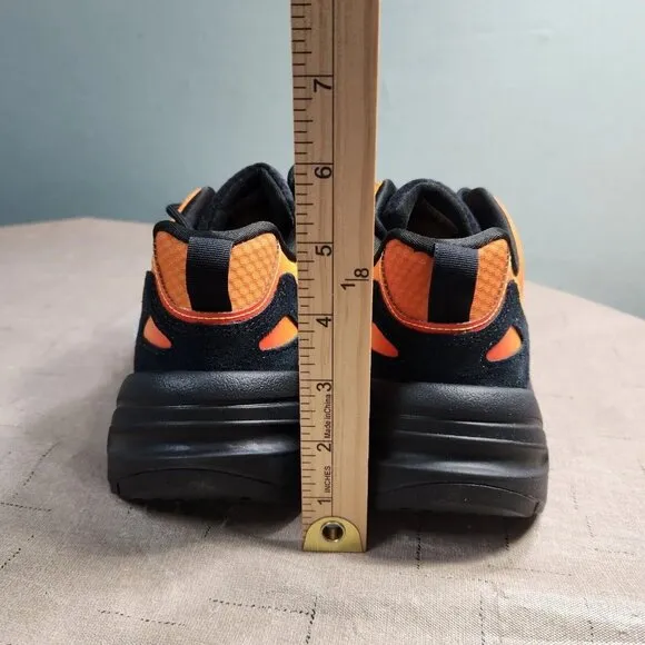 Adidas Men's Size 9 M ZX Boost 22 Casual Lifestyle Black Orange Sneaker  876-1