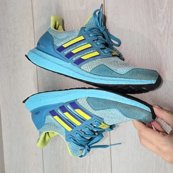 Adidas Mens UltraBoost Runnning 1.0 DNA Aqua Sneakers shoes sz 7