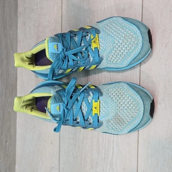Adidas Mens UltraBoost Runnning 1.0 DNA Aqua Sneakers shoes sz 7
