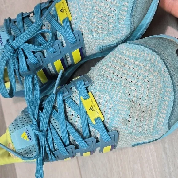 Adidas Mens UltraBoost Runnning 1.0 DNA Aqua Sneakers shoes sz 7