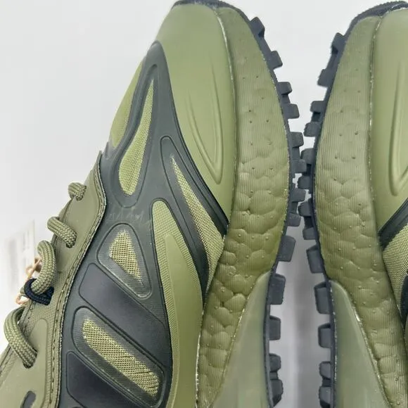 Adidas Men's ZX 2K Boost 2.0 TRAIL Olive Black Training Shoes Size 5