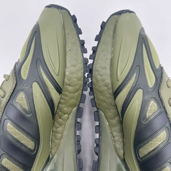 Adidas Men's ZX 2K Boost 2.0 TRAIL Olive Black Training Shoes Size 5
