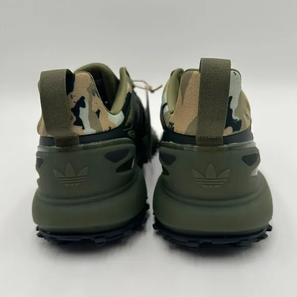 Adidas Men's ZX 2K Boost 2.0 TRAIL Olive Black Training Shoes Size 5