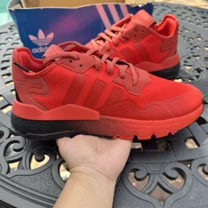 Adidas Nite Jogger Hi-Res Red Men's Athletic Shoes EF5415 Size 9