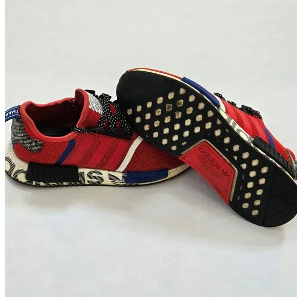 Adidas NMD R1 FV5214 Shoes Transmission Pack Red Blue Black Size 6.5 US