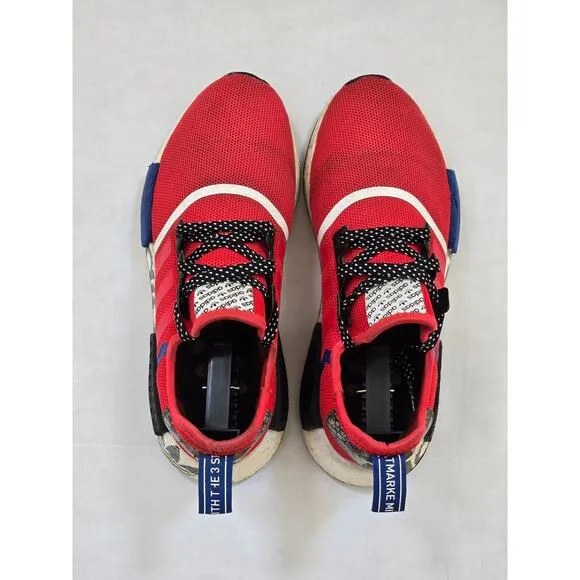Adidas NMD R1 FV5214 Shoes Transmission Pack Red Blue Black Size 6.5 US