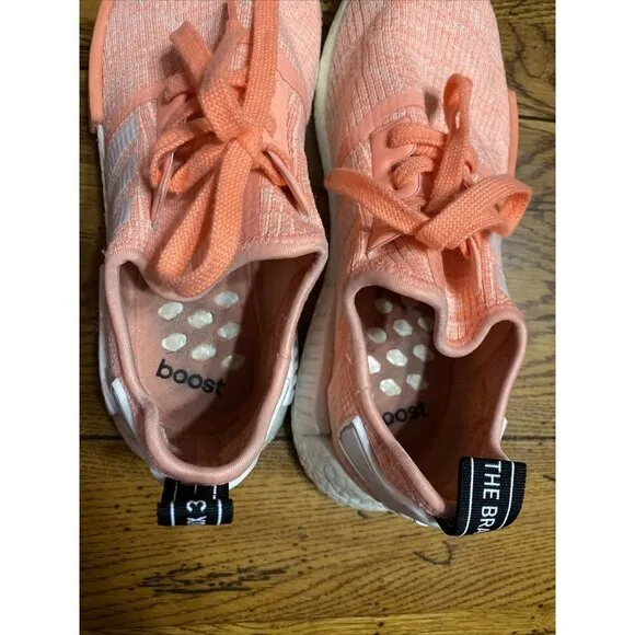 𝅺adidas NMD Runner R1 W Sun Glow Pink Peach Coral  BY3034 Boost Womens Size 9