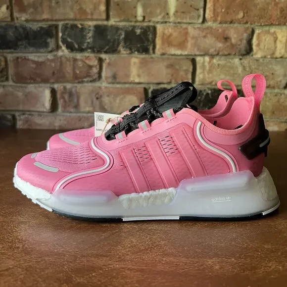 Adidas NMD V3 Beam Pink White Boost Gym Youth Shoes Sneakers 5.5 Women's 6.5
