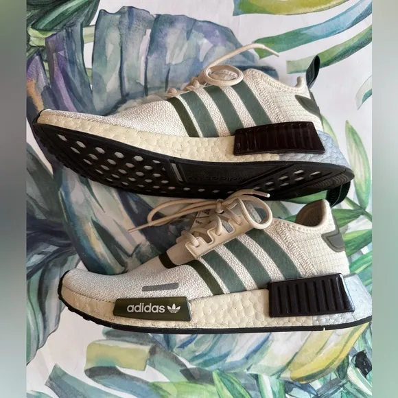 Adidas NMD_1 W shoes - White Focus Olive NWT
