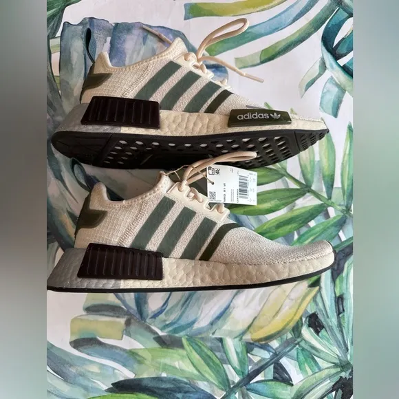 Adidas NMD_1 W shoes - White Focus Olive NWT