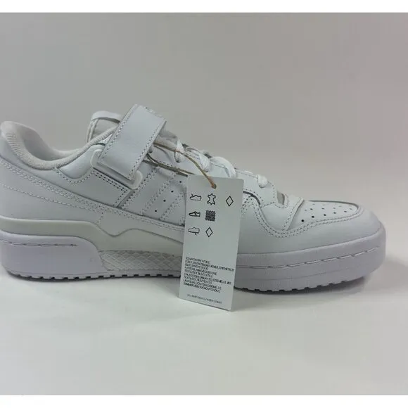 Adidas Originals Forum Low Womens 9.5 White Athletic Shoes Sneaker Strap FZ6463