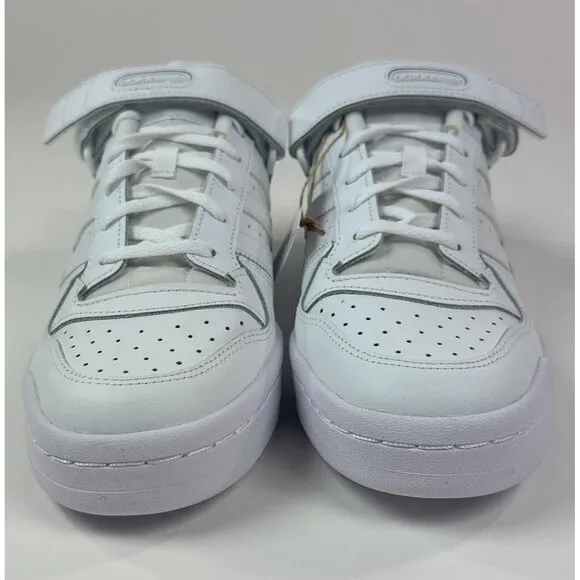 Adidas Originals Forum Low Womens 9.5 White Athletic Shoes Sneaker Strap FZ6463