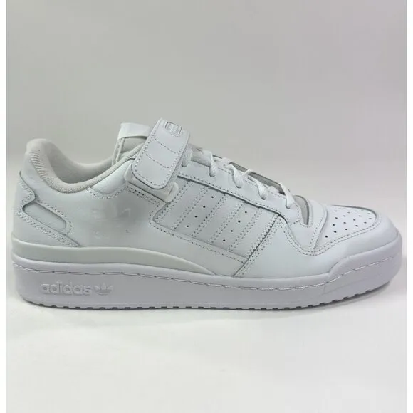 Adidas Originals Forum Low Womens 9.5 White Athletic Shoes Sneaker Strap FZ6463
