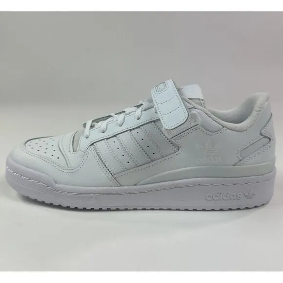 Adidas Originals Forum Low Womens 9.5 White Athletic Shoes Sneaker Strap FZ6463
