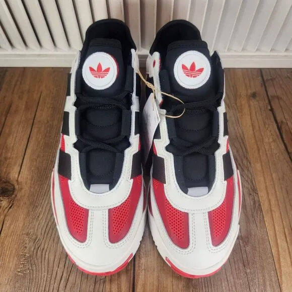 Adidas Originals Niteball Mens Sz 8.5 Red White Black Gym Sneakers Shoes H06508