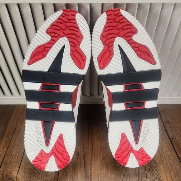 Adidas Originals Niteball Mens Sz 8.5 Red White Black Gym Sneakers Shoes H06508