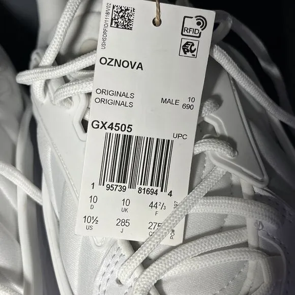 Adidas Originals Oznova White Shoes Mens Size 10.5 GX4505 Adiplus Athletic