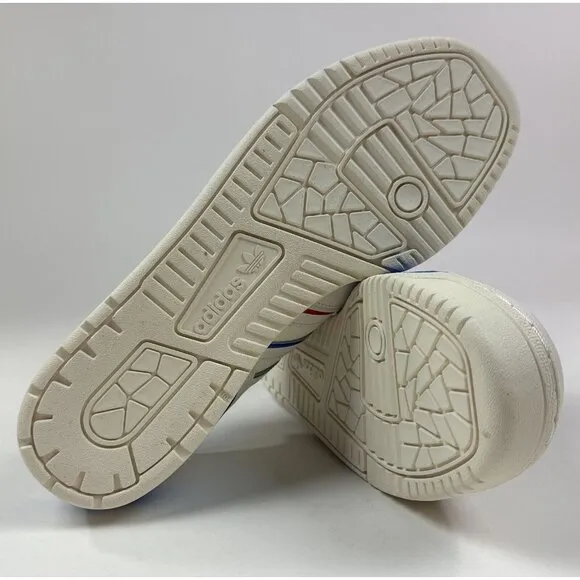 Adidas Originals Rivalry Low Mens 11 White Blue Basketball Shoes Sneakers JI0866