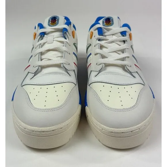 Adidas Originals Rivalry Low Mens 11 White Blue Basketball Shoes Sneakers JI0866