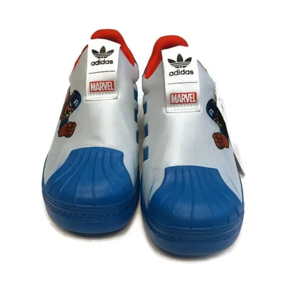 adidas Originals Superstar 360 C Slip On Shoes Marvel Captain America Size 2.5