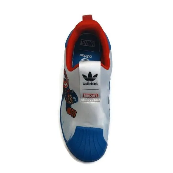 adidas Originals Superstar 360 C Slip On Shoes Marvel Captain America Size 2.5