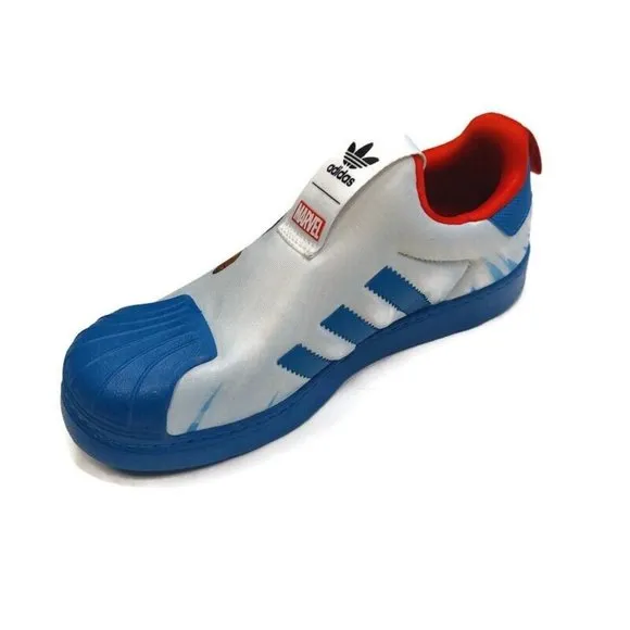 adidas Originals Superstar 360 C Slip On Shoes Marvel Captain America Size 2.5