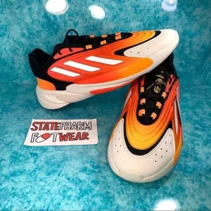 Adidas Ozelia ‘Fiery’ Men's Low Top Red Orange Cushioned Athletic Shoes