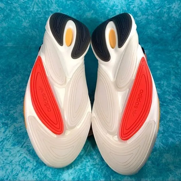 Adidas Ozelia ‘Fiery’ Men's Low Top Red Orange Cushioned Athletic Shoes