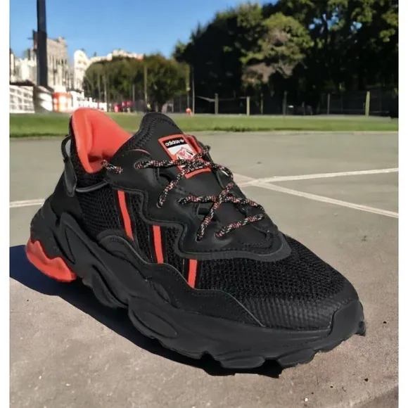 Adidas Ozweego TR Running Shoes FW5813 MENS 8.5 Black Red New Fast Ship