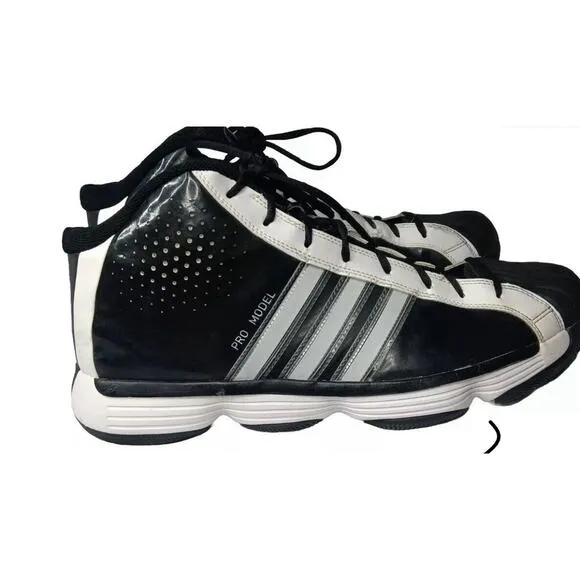 Adidas Pro Model Black White G21123 Size 13 Men's Shoes