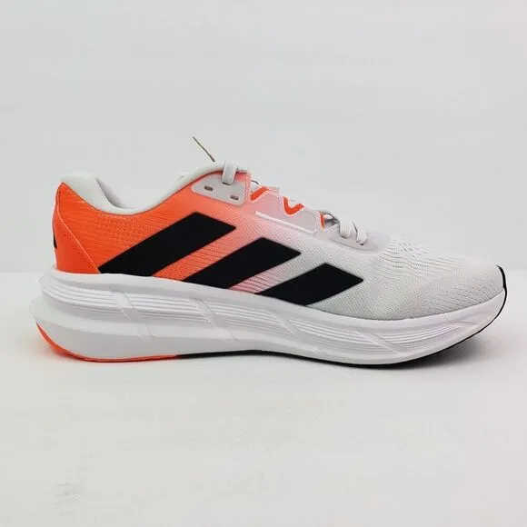 Adidas Questar 3 Mens Size 12 White Solar Red Black Running Sneaker Shoes ID6315