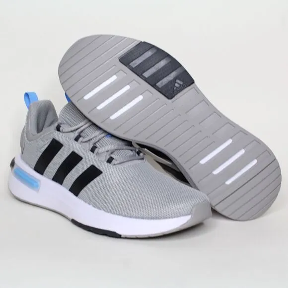 Adidas Racer TR23 Running Shoes Solid Grey/ Carbon/ Blue Blue Men's Size 9 New