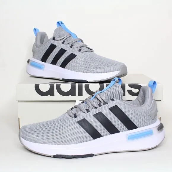 Adidas Racer TR23 Running Shoes Solid Grey/ Carbon/ Blue Blue Men's Size 9 New