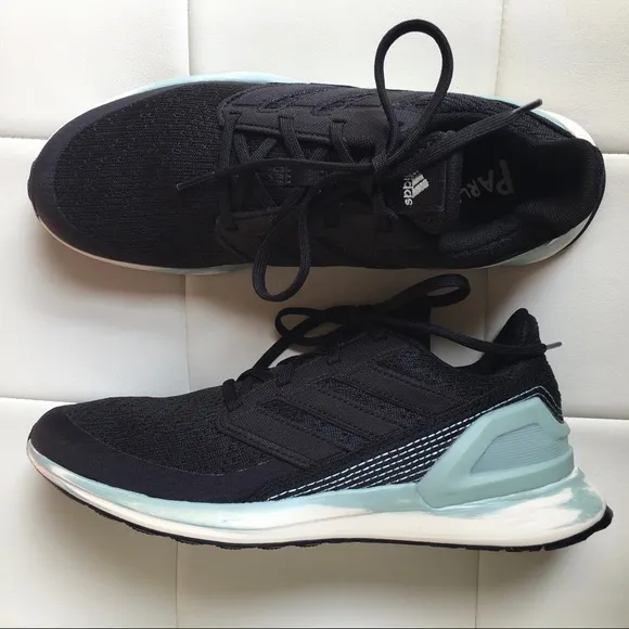 ADIDAS Rapidarun Parley Cloudfoam Running Shoes YOUTH 7 (=women 8.5)