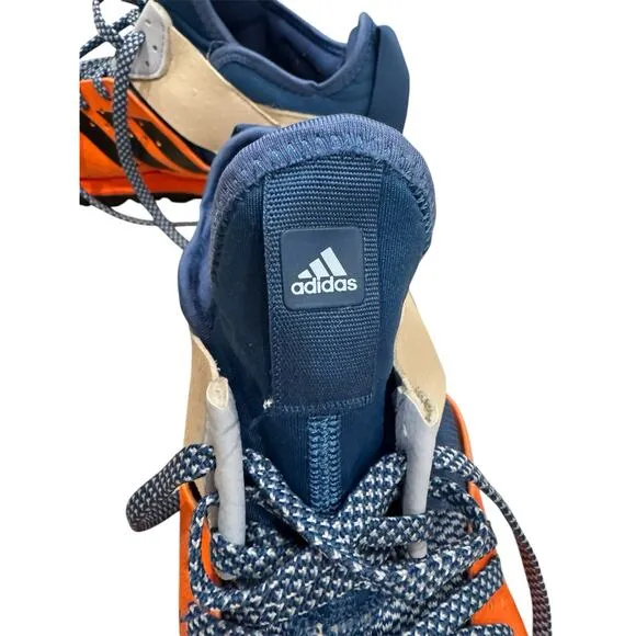 Adidas Response Trail Boost Mens BB1657 Orange Blue Sneakers Shoes Size 7.5