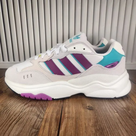 Adidas Retropy F90 Mystique Originals Mens Size 10 White Purple Gym Shoes HP8019
