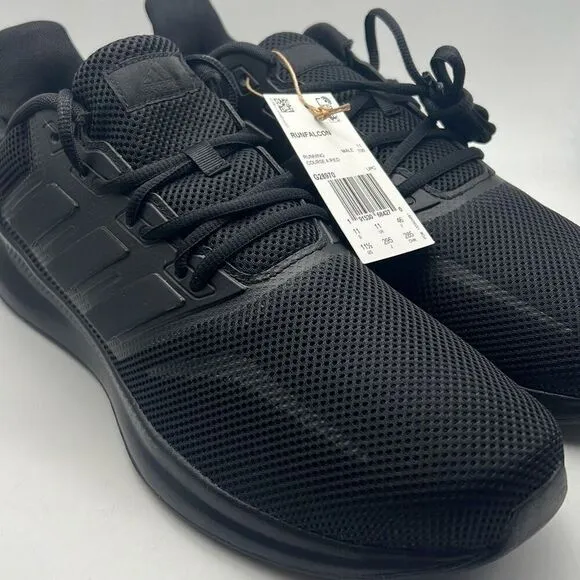 Adidas Runfalcon casual running walking shoes triple black G28970 Men 11.5 NWB
