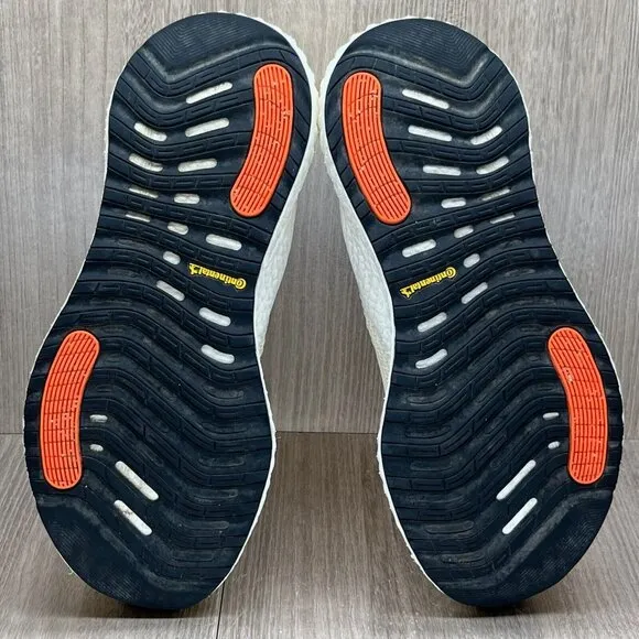Adidas Shoes Mens 7.5 Alphaboost Ecru Tint 'Glow Orange' Running Sneakers G28565