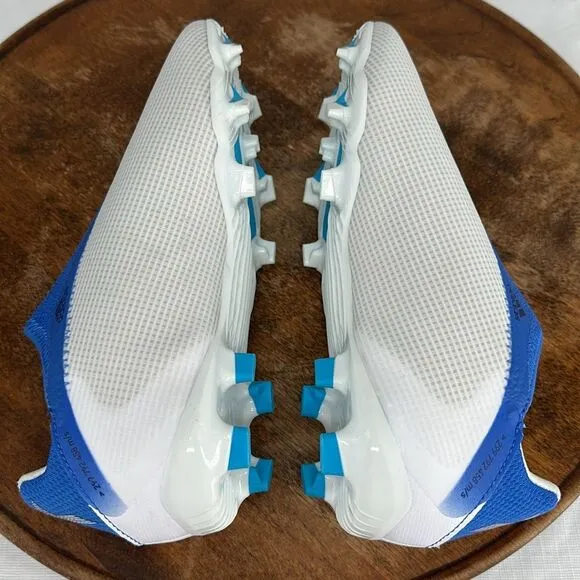 Adidas Shoes Youth 4.5 X Speedflow 3 Laceless Cleats White Blue Slip On Soccer