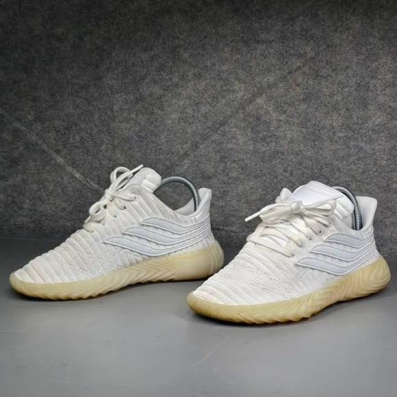 Adidas Sobakov Sneakers Men's 5 White Gum Lace Up Running Shoes B42007