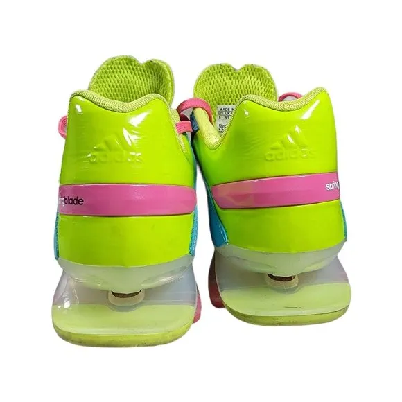 Adidas Springblade Razor Blue Lime Green Pink Sz 6