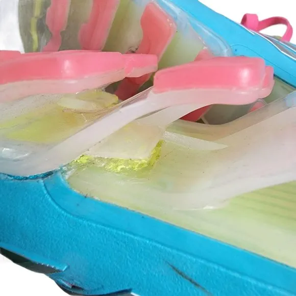 Adidas Springblade Razor Blue Lime Green Pink Sz 6