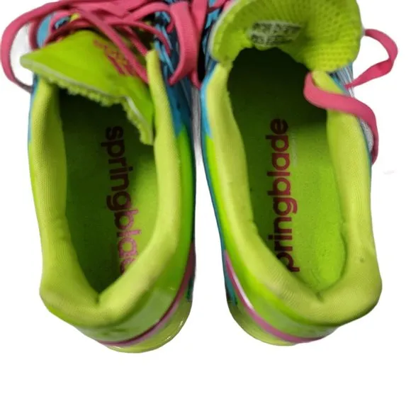 Adidas Springblade Razor Blue Lime Green Pink Sz 6