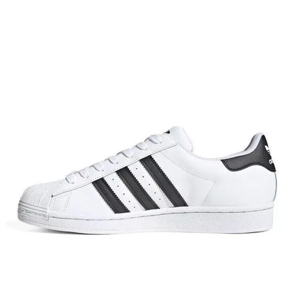 Adidas Superstar NIB Casual Sneakers White Black Gold EG4958 Shell Toe men's 5.5