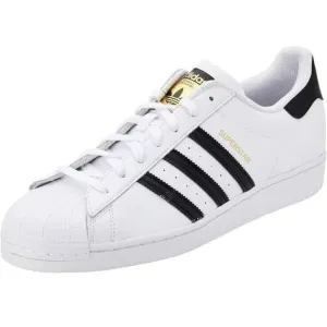 Adidas Superstar NIB Casual Sneakers White Black Gold EG4958 Shell Toe men's 5.5