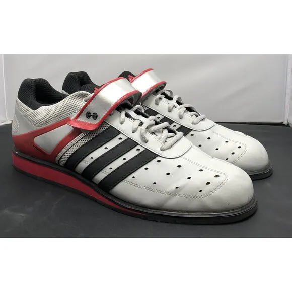 Adidas Trefoil Powerlifting Weightlifting Gym Deadlift Shoes Mens 14 Fast Ship