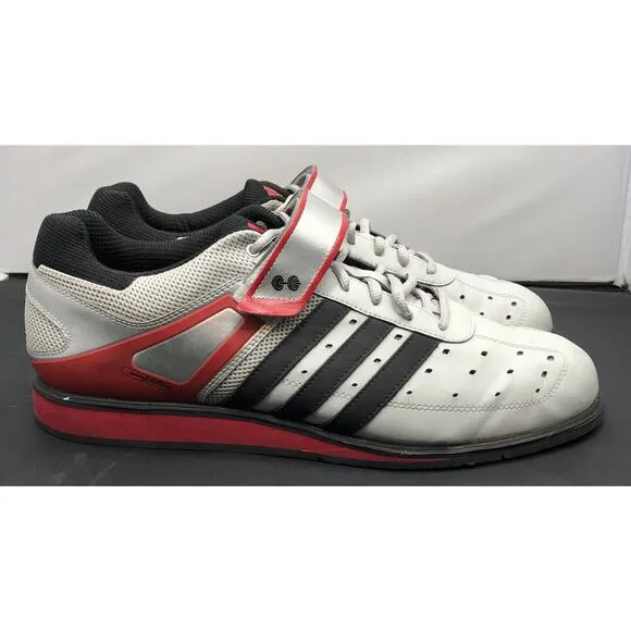 Adidas Trefoil Powerlifting Weightlifting Gym Deadlift Shoes Mens 14 Fast Ship